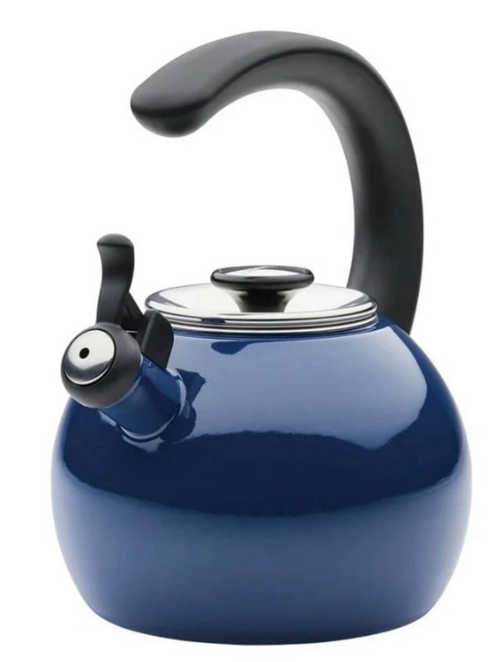 Circulon 2 Quart whistling navy teakettle